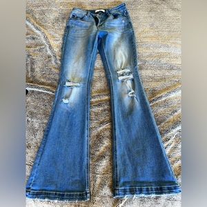 Kancan distressed flares